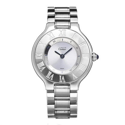 Cartier Stainless Steel 28mm Must De 21 Quartz Watch 1 of 8