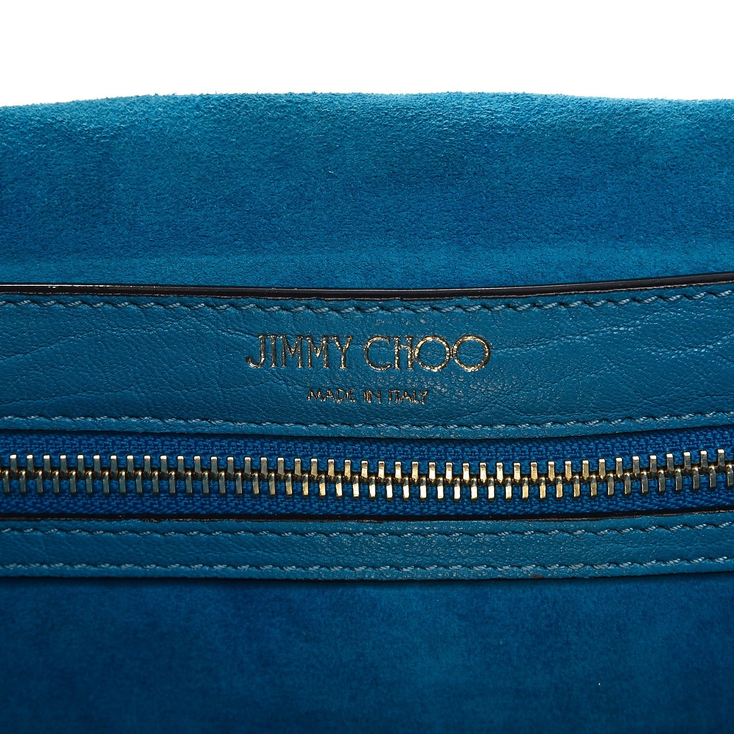 Jimmy Choo Nappa Grainy Leather Studded Lockett Shoulder Bag Robot Blue Black 7 of 10