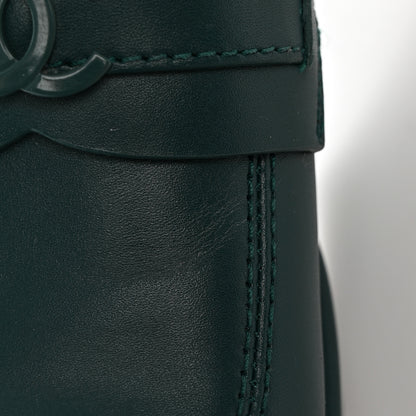 Chanel Calfskin CC Platform Loafers 39 Green 10 of 13