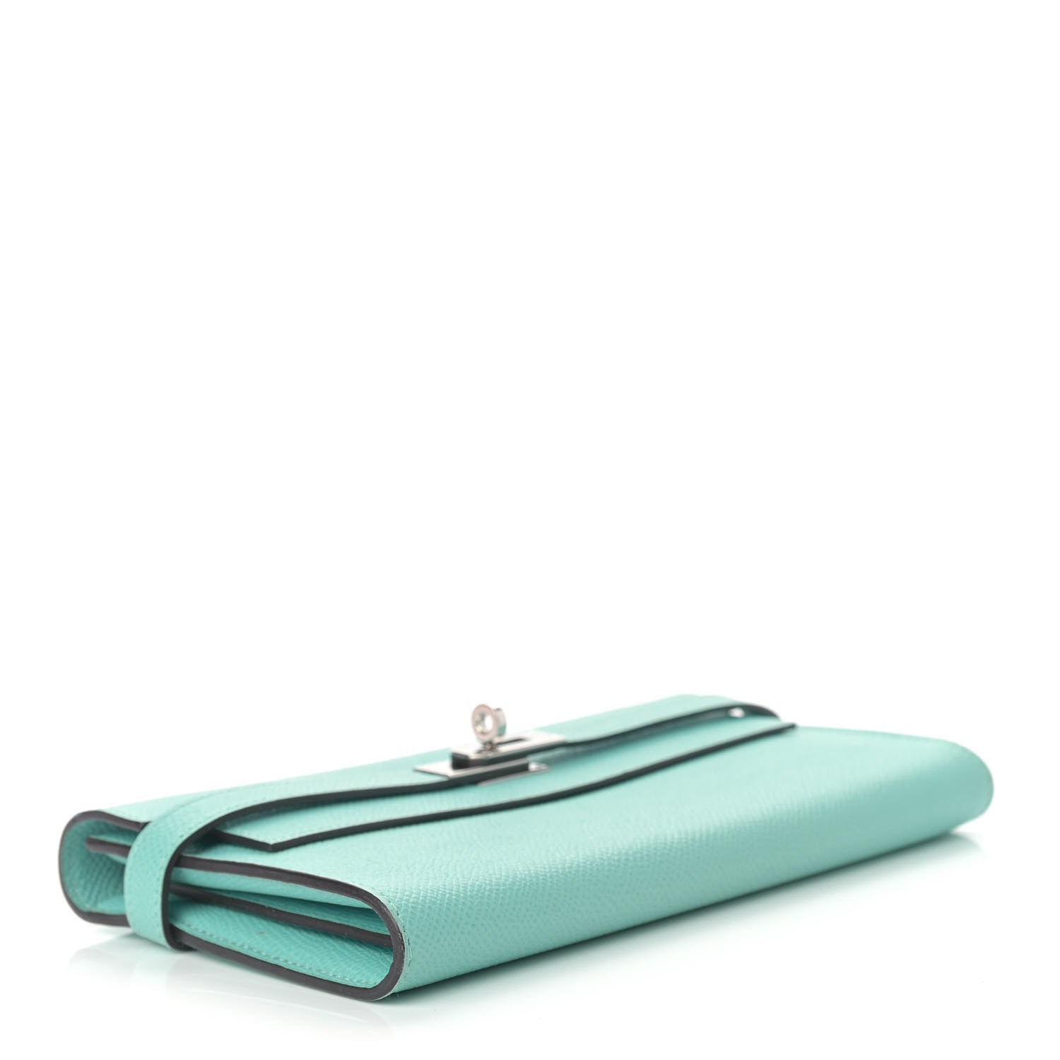 Hermes Epsom Kelly Longue Wallet Bleu Atoll 4 of 12