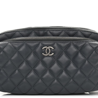 Chanel Calfskin Quilted Waist Bag Dark Grey 9 of 12
