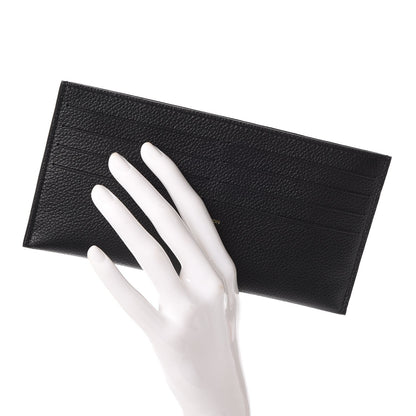 Louis Vuitton Calfskin Felicie Chain Wallet Card Holder Insert Black 2 of 6