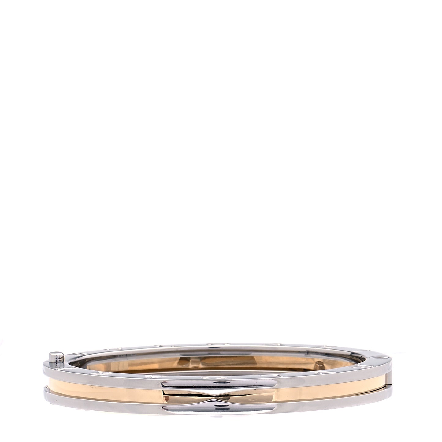 18K Yellow Gold Stainless Steel B.Zero1 Bangle Bracelet