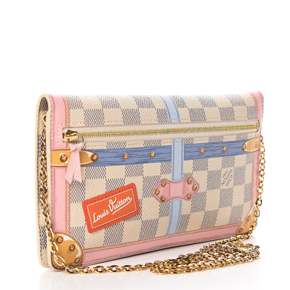 Louis Vuitton Damier Azur Summer Trunks Pochette Weekend 2 of 11