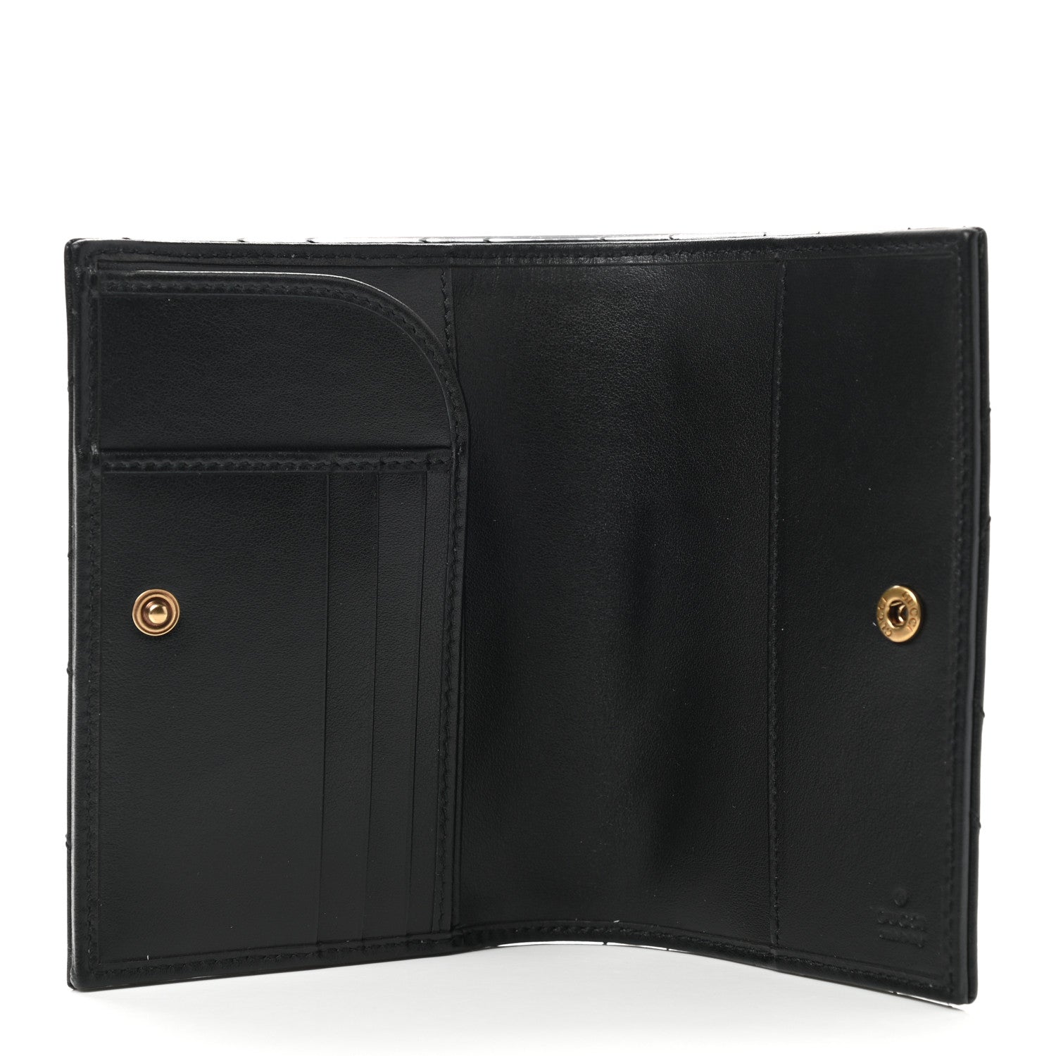 Gucci Calfskin Matelasse GG Marmont Passport Case Black 5 of 7