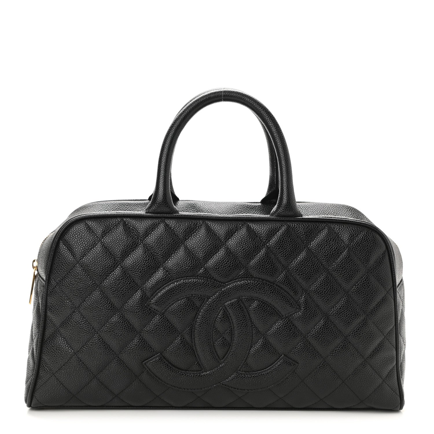 Chanel Caviar Quilted Large Bowler Black 1 of 10