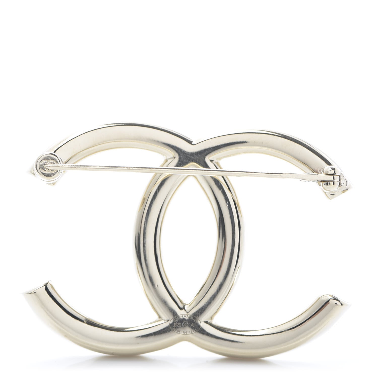 Chanel Baguette Crystal High Society CC Brooch Gold 4 of 5