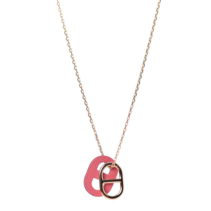 Hermes Swift O'Maillon Pendant Necklace Rose Azalee 1 of 5
