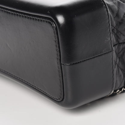 Chanel Aged Calfskin Quilted Gabrielle Backpack Black 9 of 9