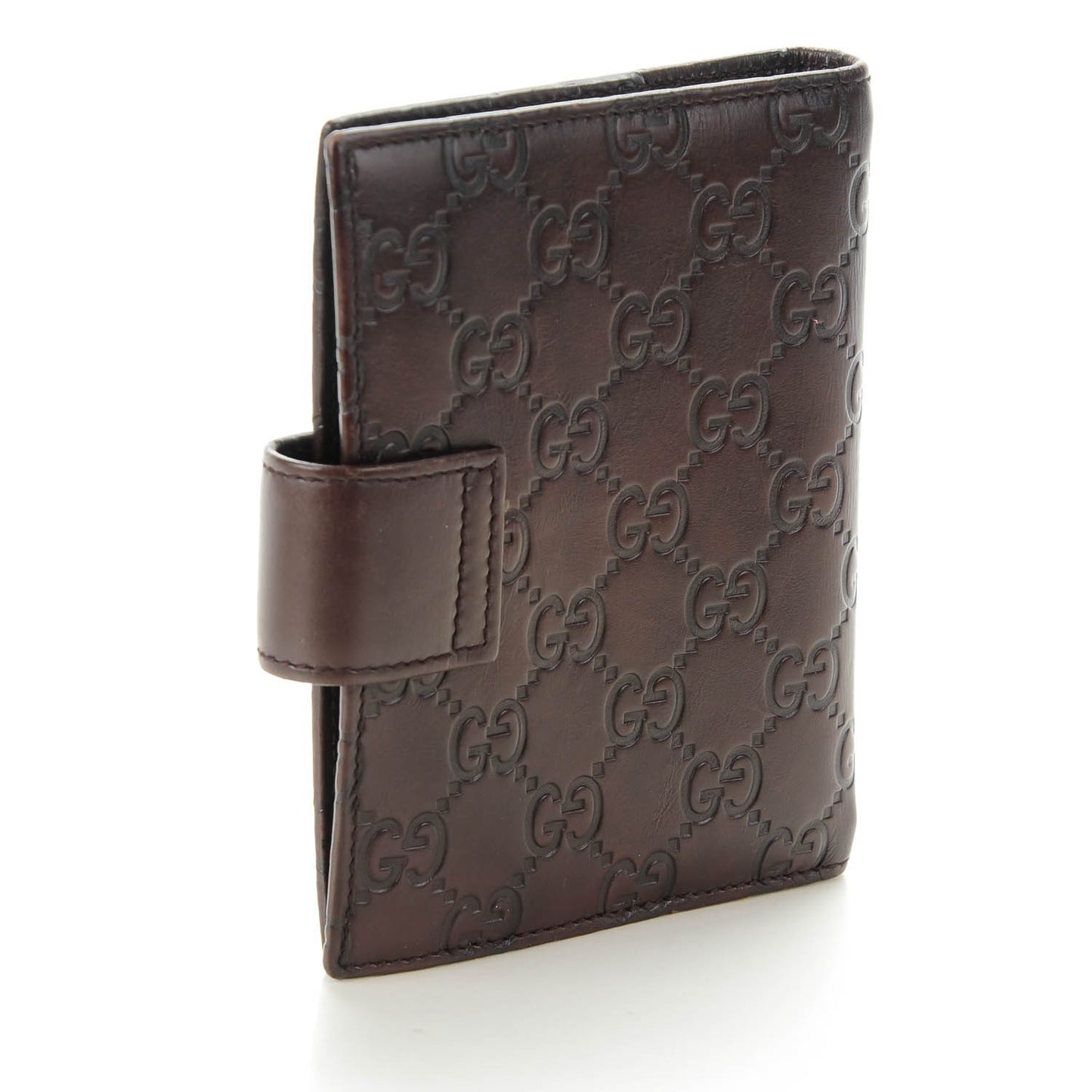 Guccissima Small Ring Agenda Dark Brown