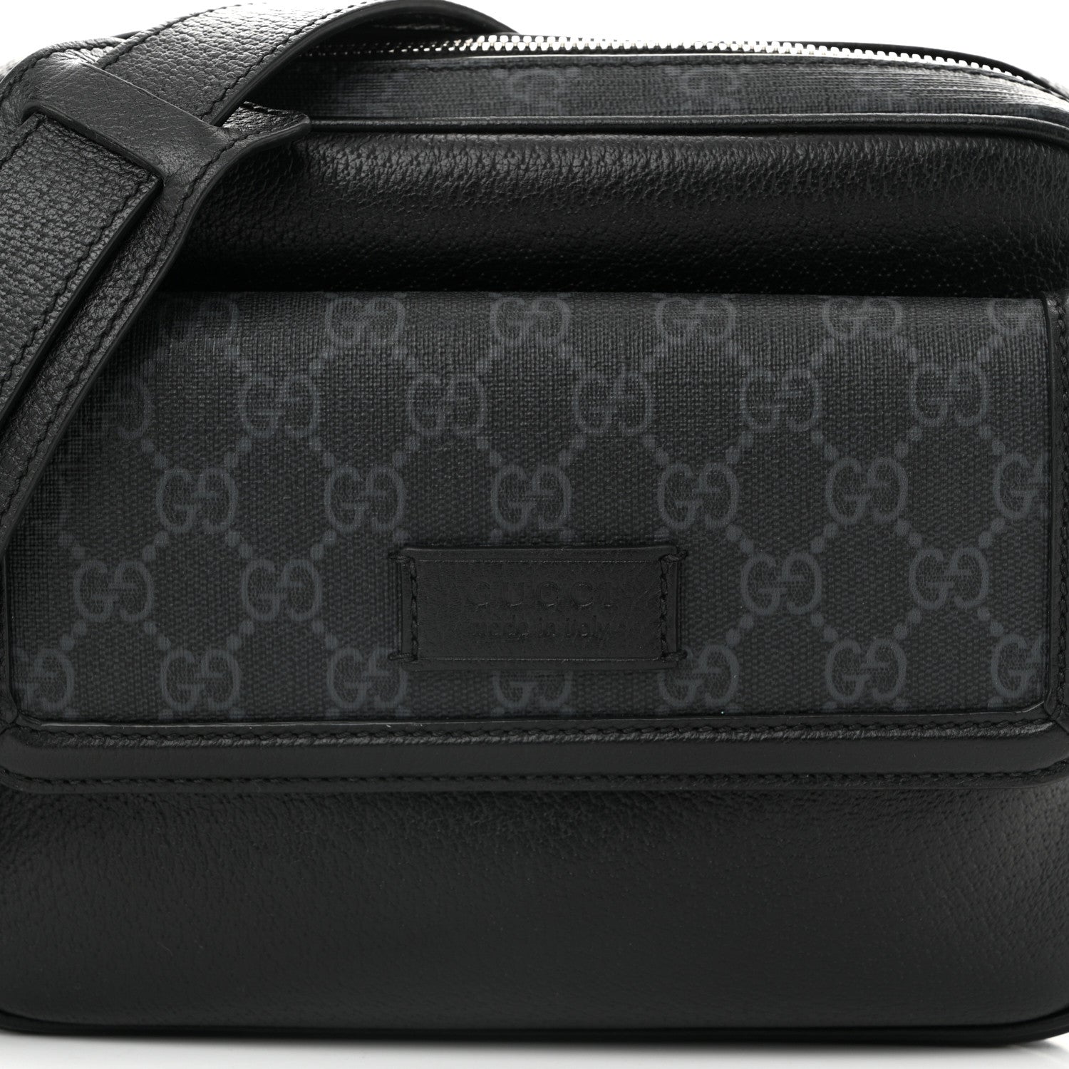 Gucci GG Supreme Monogram Small Crossbody Bag Black 8 of 10