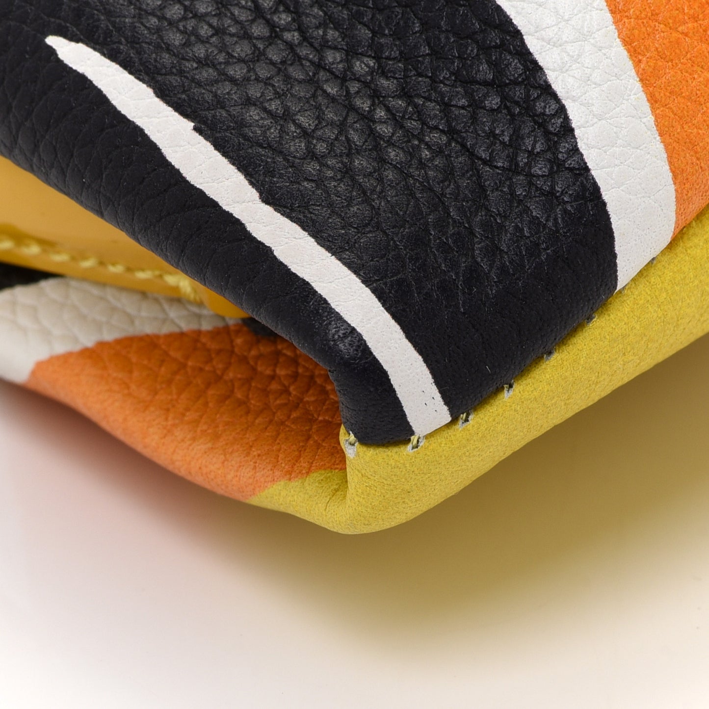 Prorsum Grained Calfskin Print Pouch Multicolor