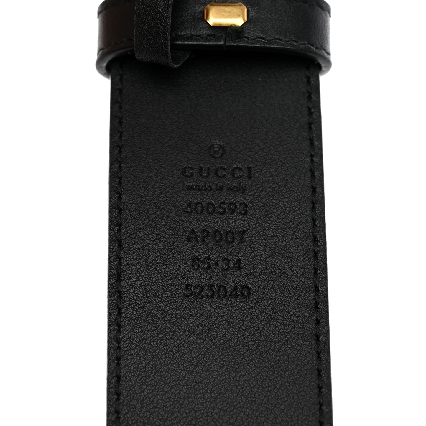 Calfskin Double G 40mm Belt 85 34 Black