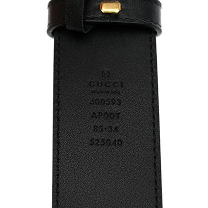 Gucci Calfskin Double G 40mm Belt 85 34 Black 3 of 5