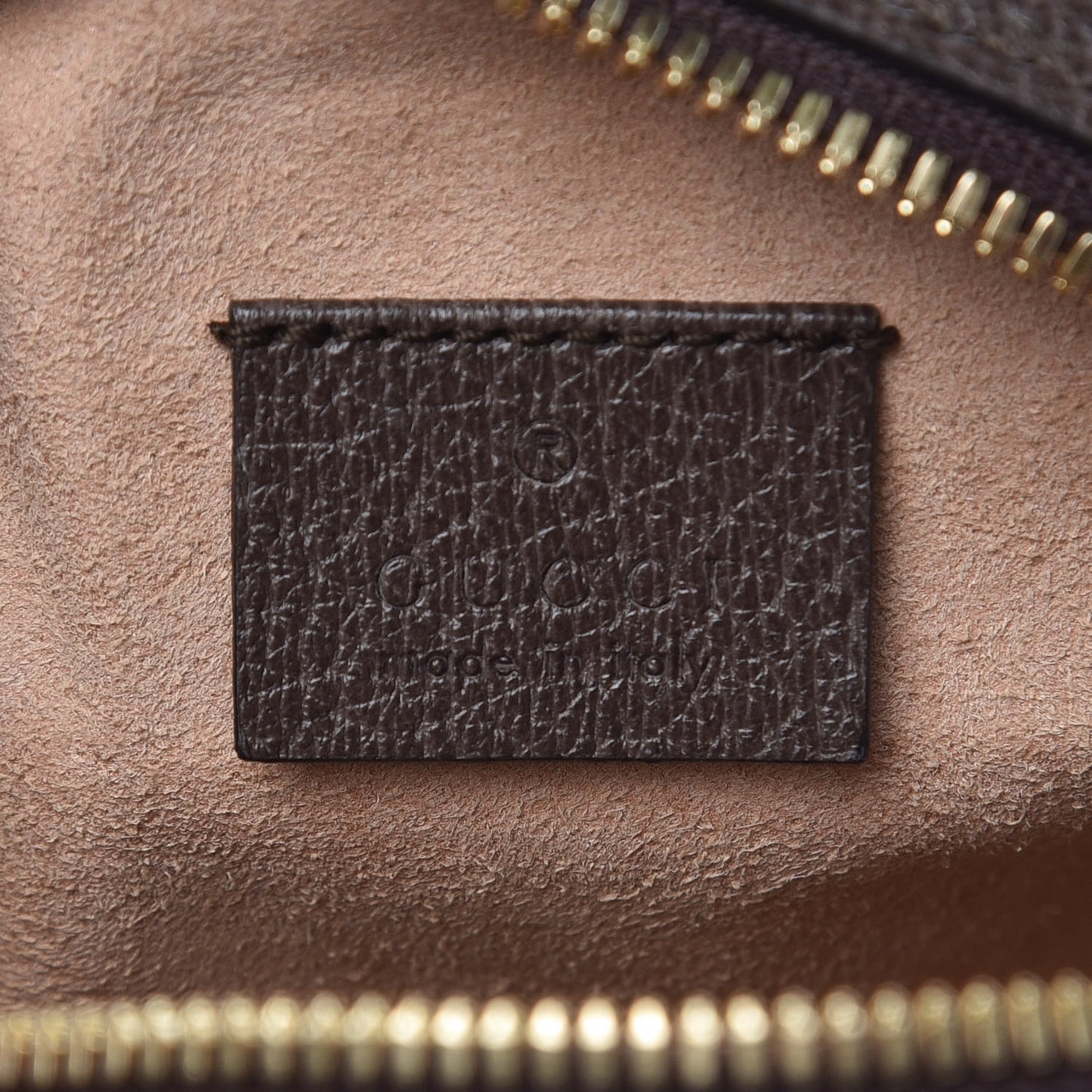 GG Supreme Monogram Web Mini Ophidia Round Shoulder Bag Brown