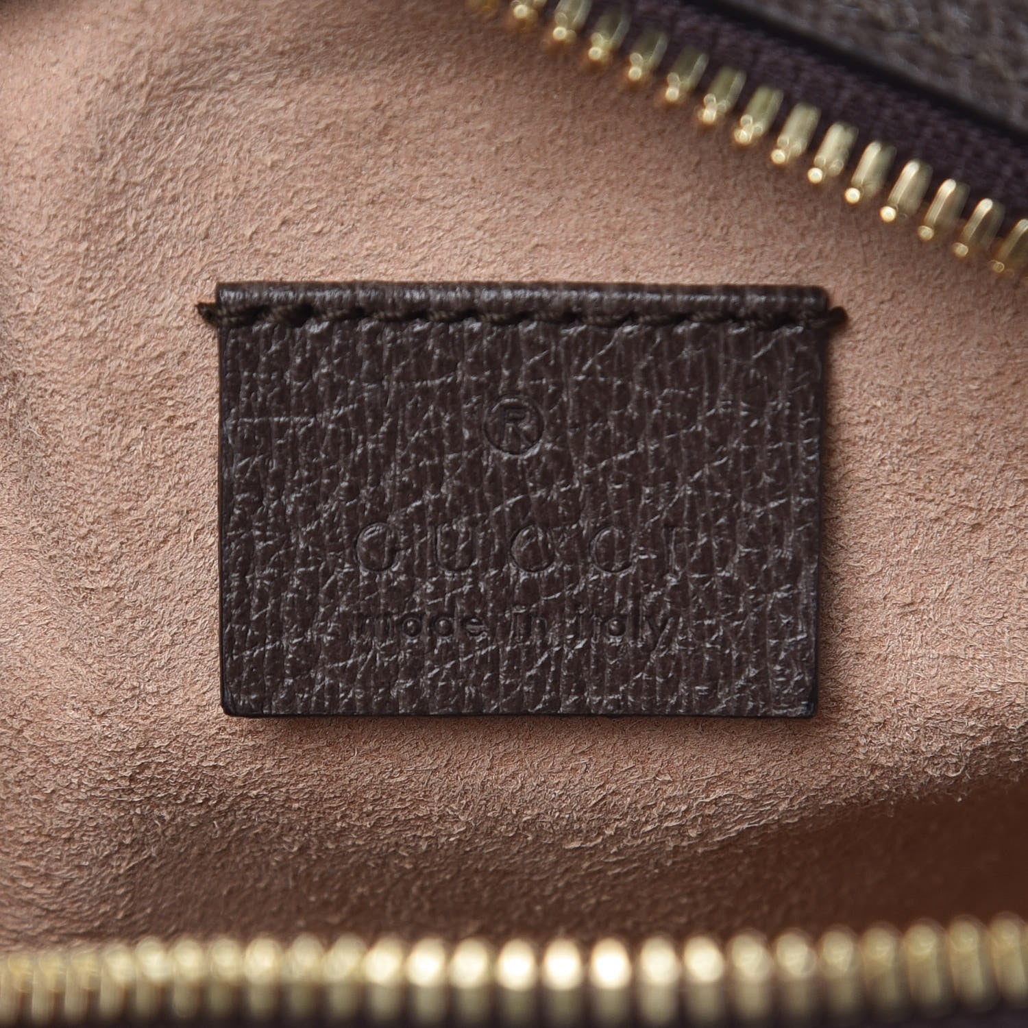 Gucci GG Supreme Monogram Web Mini Ophidia Round Shoulder Bag Brown 6 of 8
