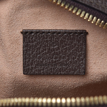 Gucci GG Supreme Monogram Web Mini Ophidia Round Shoulder Bag Brown 6 of 8