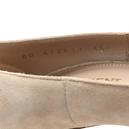 Saint Laurent Suede Calfskin Opyum 110 Pumps 35.5 Misia Gold 9 of 11