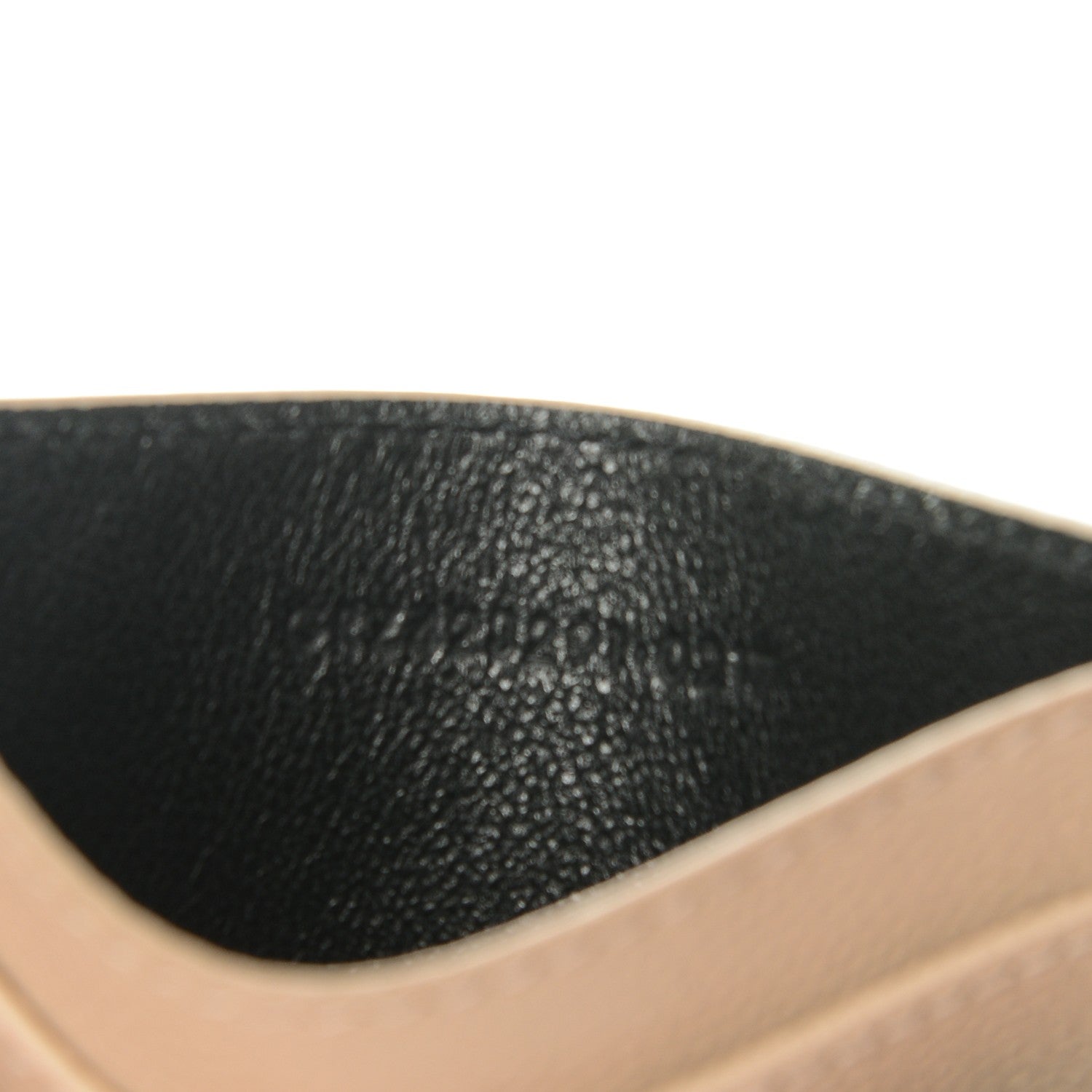 Saint Laurent Grain De Poudre Matelasse Chevron Monogram Credit Card Case Nude Powder 7 of 7