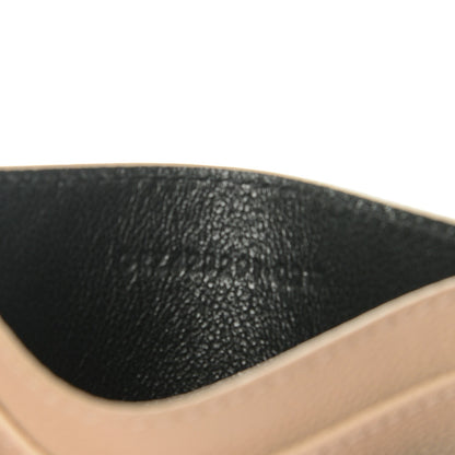 Saint Laurent Grain De Poudre Matelasse Chevron Monogram Credit Card Case Nude Powder 7 of 7