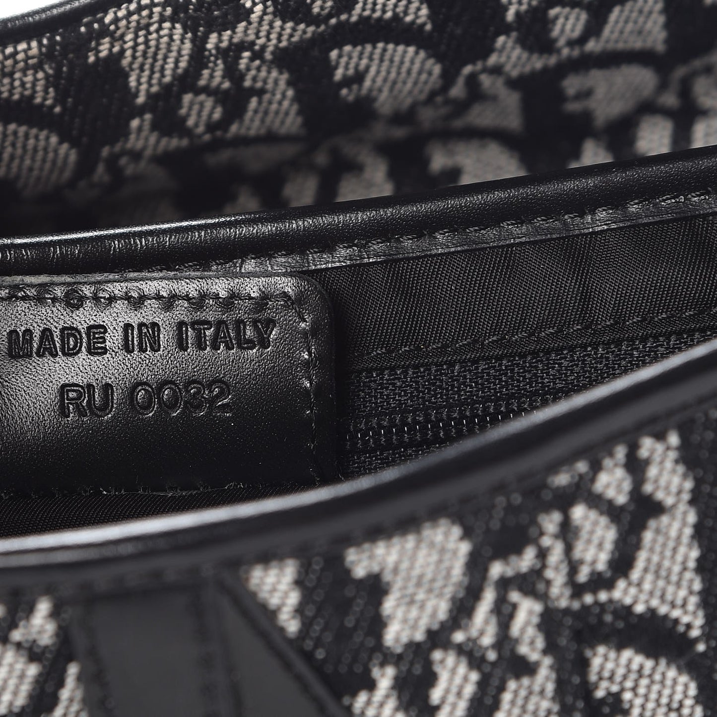 Monogram Saddle Bag Black