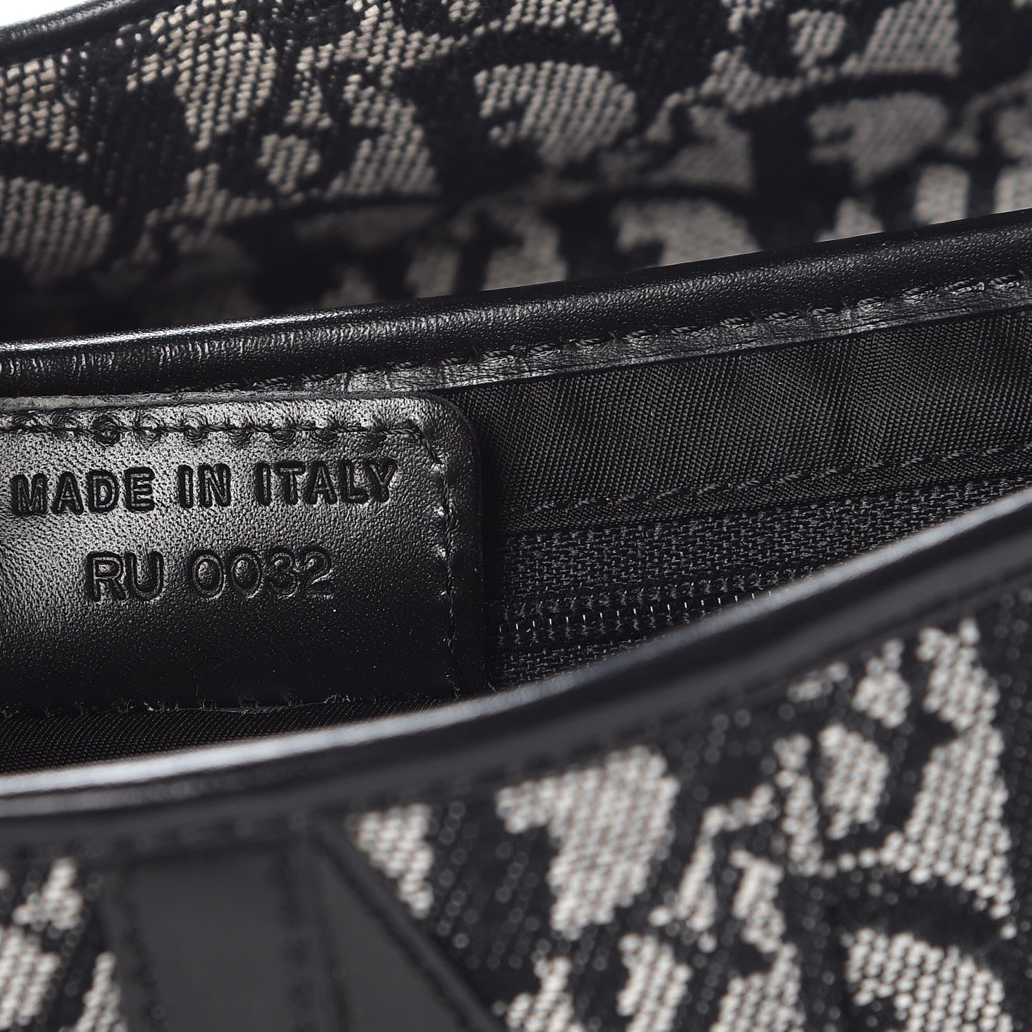 Christian Dior Monogram Saddle Bag Black 7 of 7