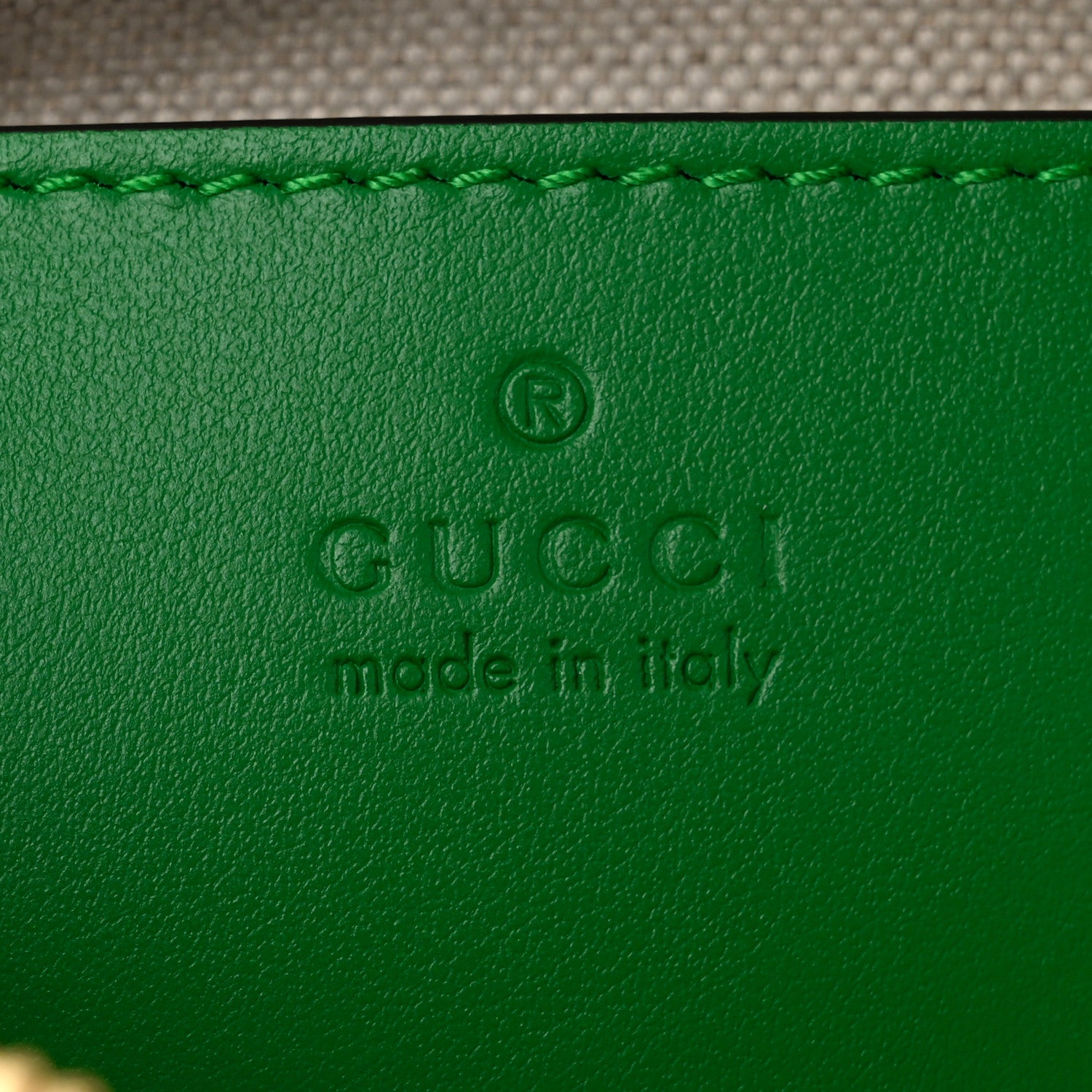 Gucci Calfskin GG Matelasse Shoulder Bag Spring Green Natural 6 of 10
