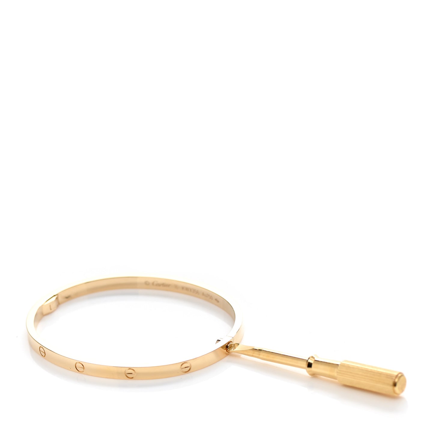 18K Yellow Gold Small LOVE Bracelet 16