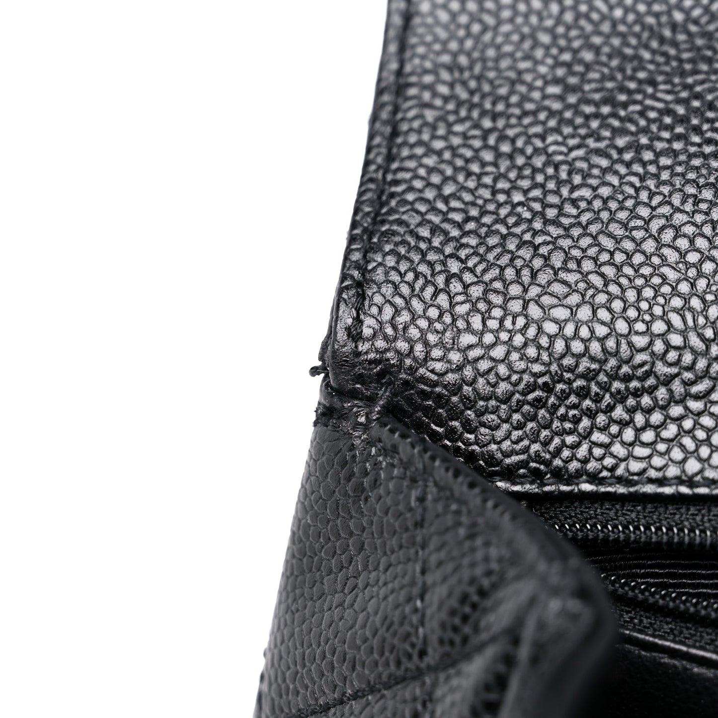 Caviar Quilted Jumbo Kelly Flap Black