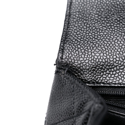 Chanel Caviar Quilted Jumbo Kelly Flap Black 10 of 14