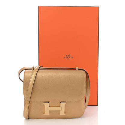 Hermes Metallic Chevre Chamkilight Constance 18 Doré 13 of 13