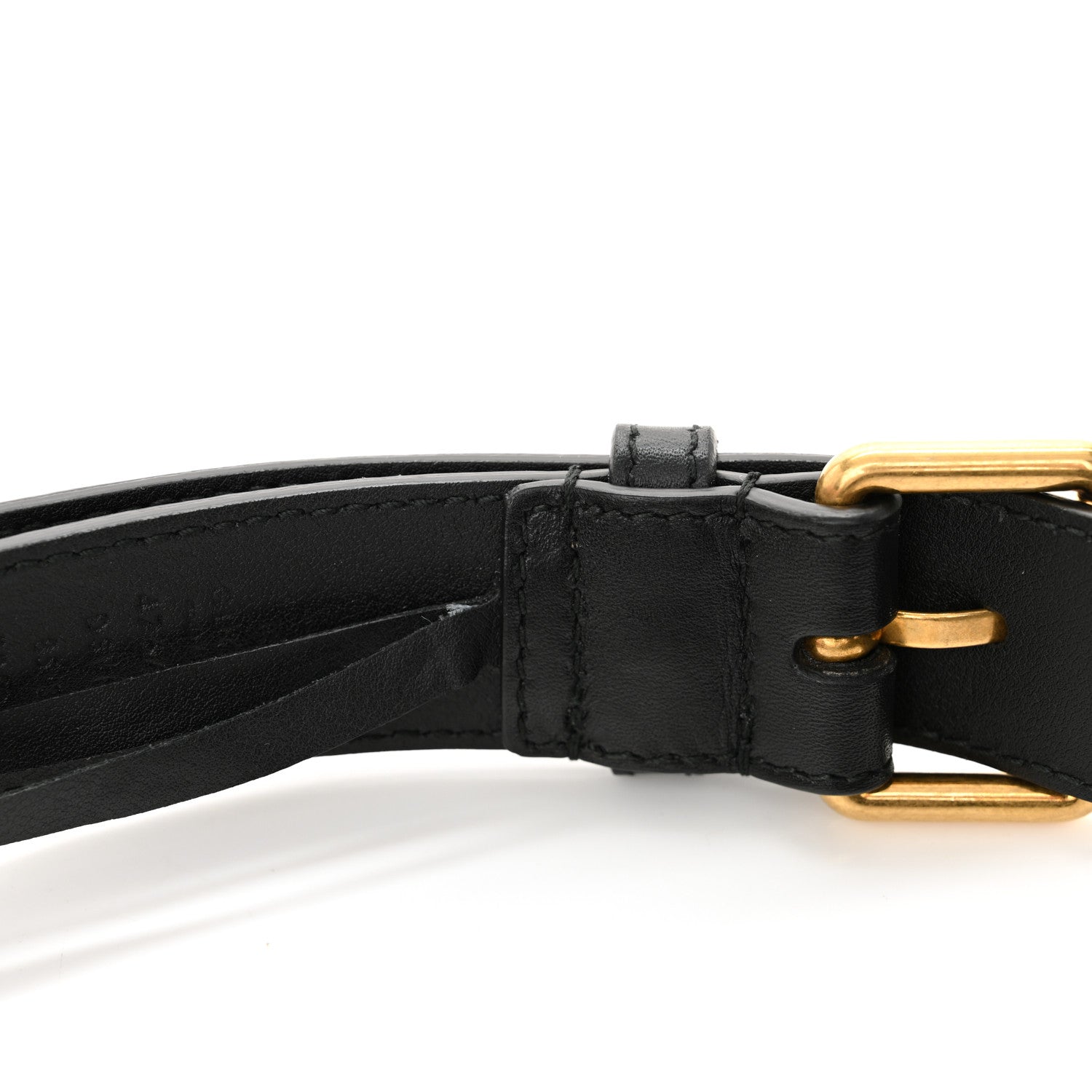 Gucci Calfskin Matelasse GG Marmont Belt Bag 85 34 Black 11 of 11