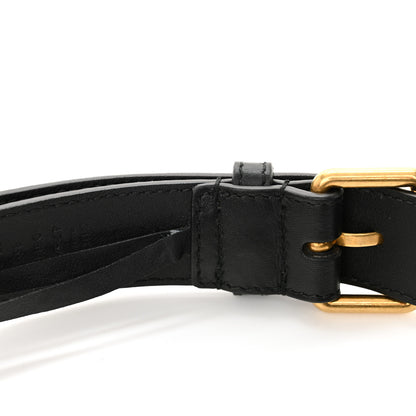 Gucci Calfskin Matelasse GG Marmont Belt Bag 85 34 Black 11 of 11