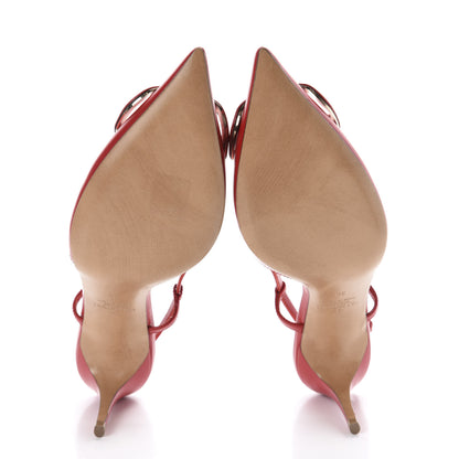Valentino Garavani Calfskin Tonal Vlogo Slingback 80mm Pumps 36 Rouge Pur 8 of 10