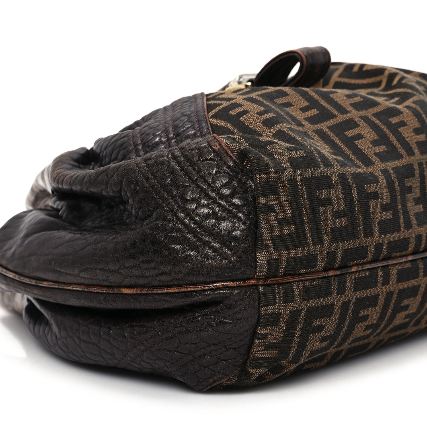Fendi Zucca Nappa Nuvolata Vitello Tortuga Spy Tobacco Moro 9 of 13