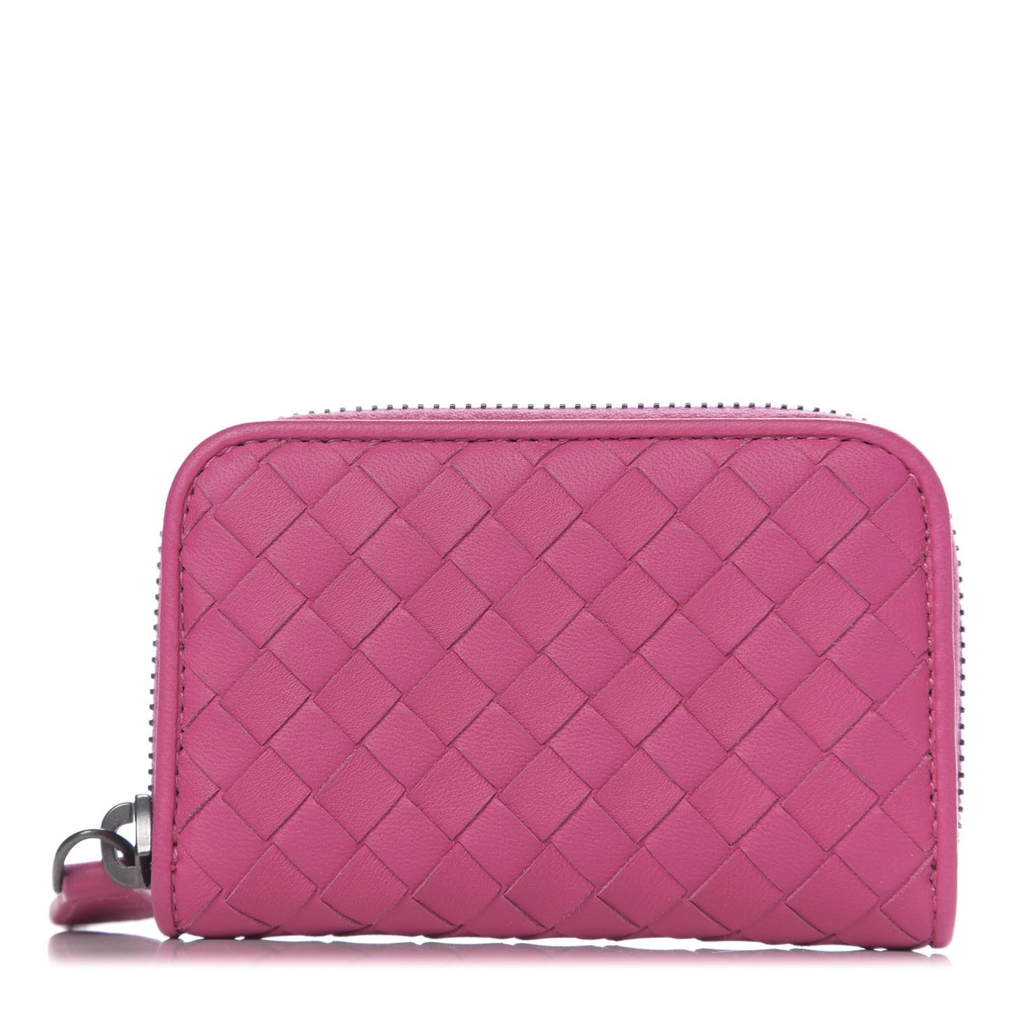 Nappa Intrecciato Zip Around Coin Purse Ametista