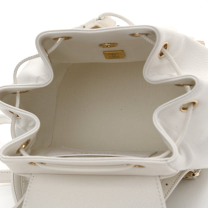 Chanel Caviar Quilted Mini Business Affinity Backpack White 5 of 11