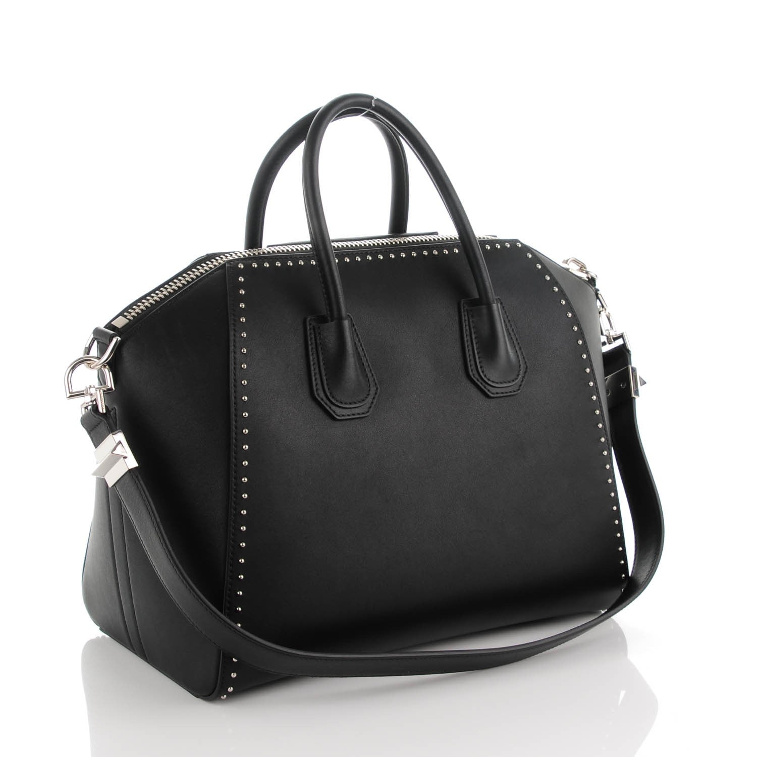 Givenchy Calfskin Medium Studded Antigona Black 3 of 7