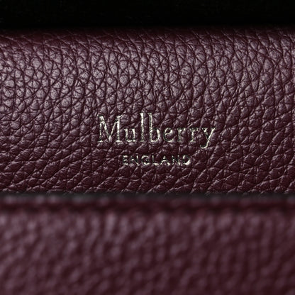 Mulberry Small Classic Grain Calfskin Antony Messenger Crossbody Black Cherry 6 of 13