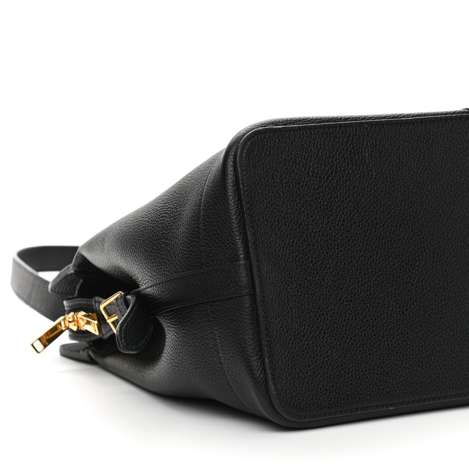 Celine Grained Calfskin Medium Cabas De France Black 9 of 10