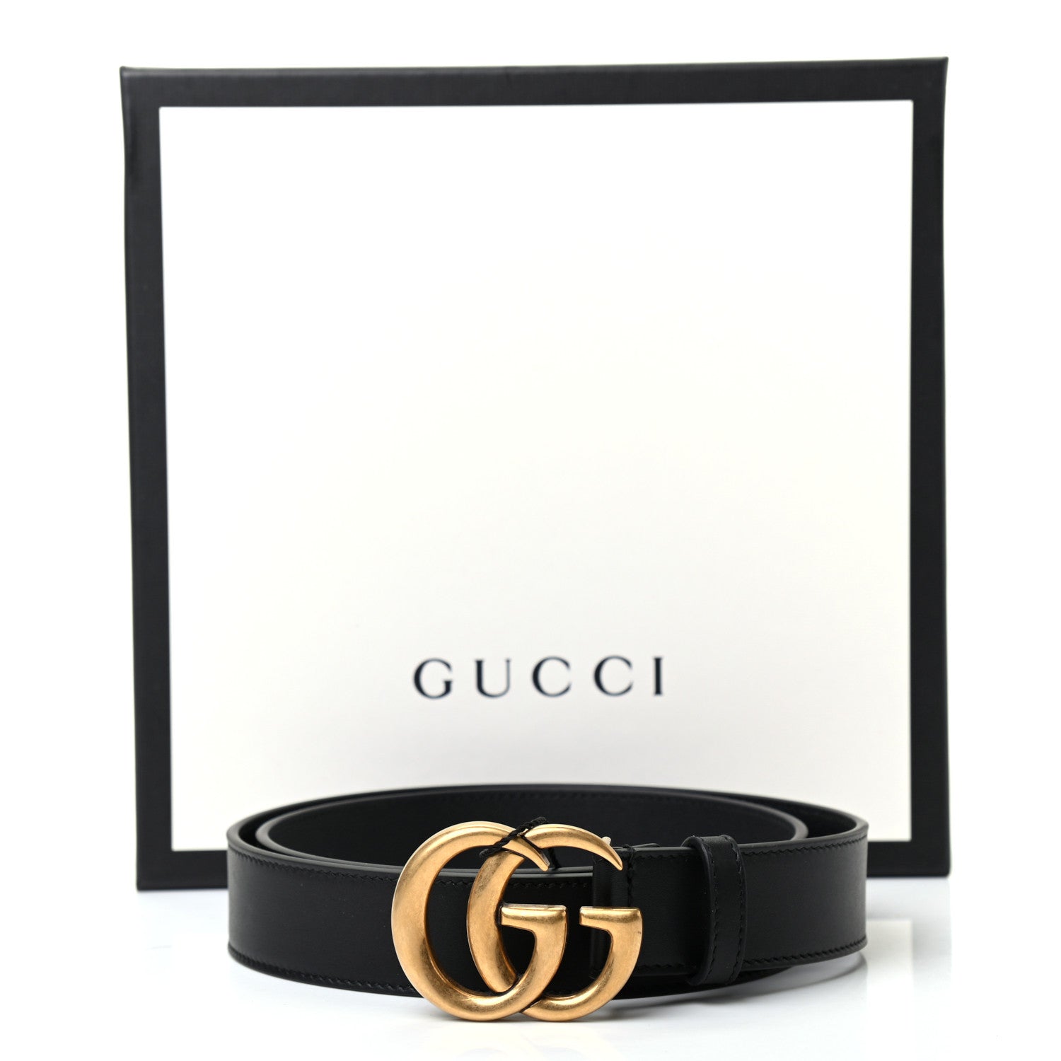 Gucci Calfskin Double G 30mm Belt 85 34 Black 6 of 6
