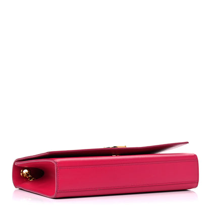 Saint Laurent Grain De Poudre Medium Monogram Kate Satchel Lipstick Fuchsia 4 of 18
