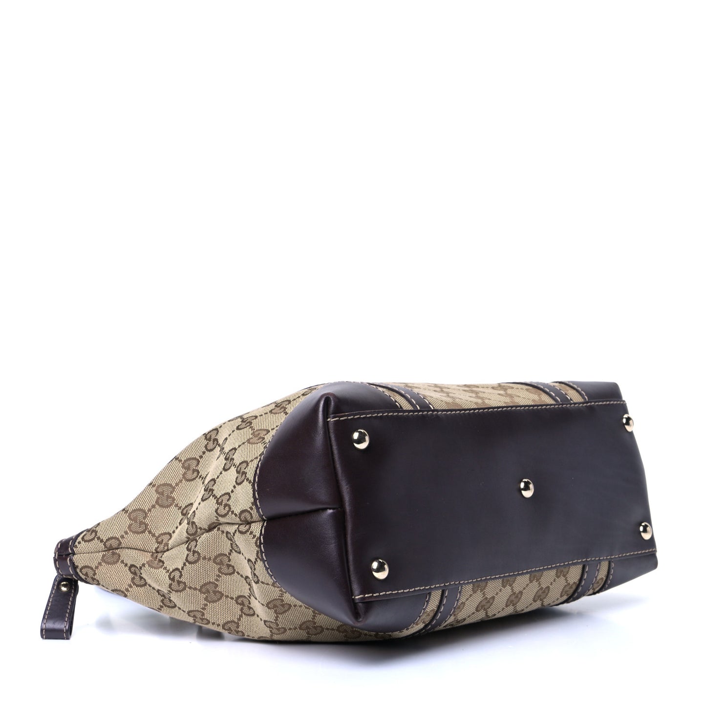 Monogram Small Lovely Heart Tote Dark Brown