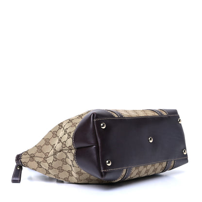 Gucci Monogram Small Lovely Heart Tote Dark Brown 3 of 5