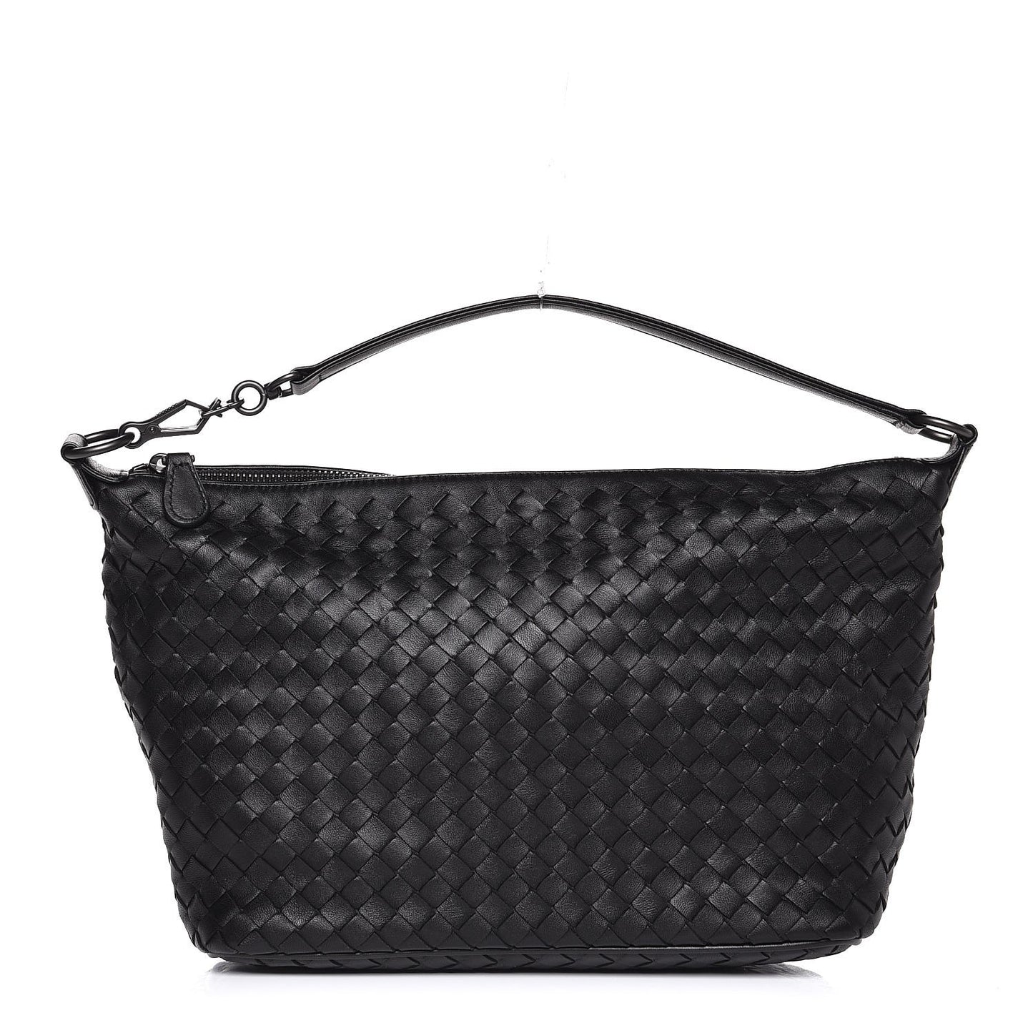 Nappa Intrecciato Small Shoulder Bag Nero Black