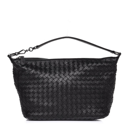 Bottega Veneta Nappa Intrecciato Small Shoulder Bag Nero Black 1 of 7