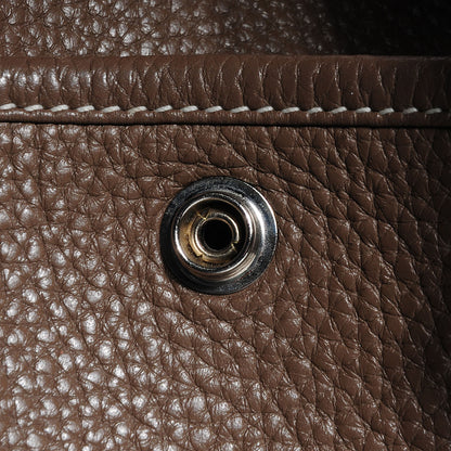 Hermes Taurillon Clemence Evelyne III GM Etoupe 14 of 14