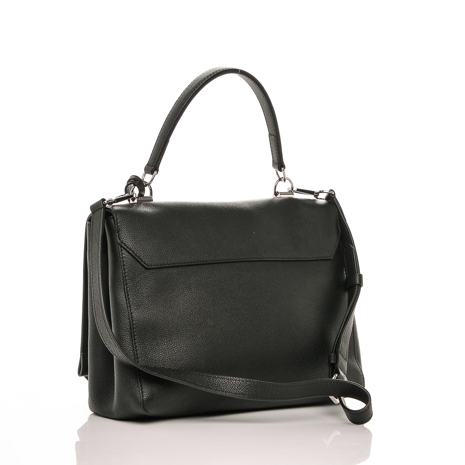 Louis Vuitton Soft Calfskin Lockme II Top Handle Black 4 of 8