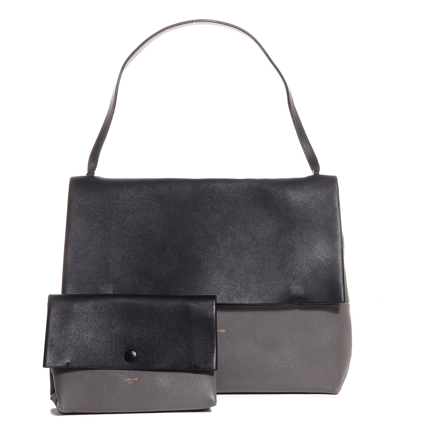 Celine Calfskin All Soft Shoulder Bag Black 7 of 8