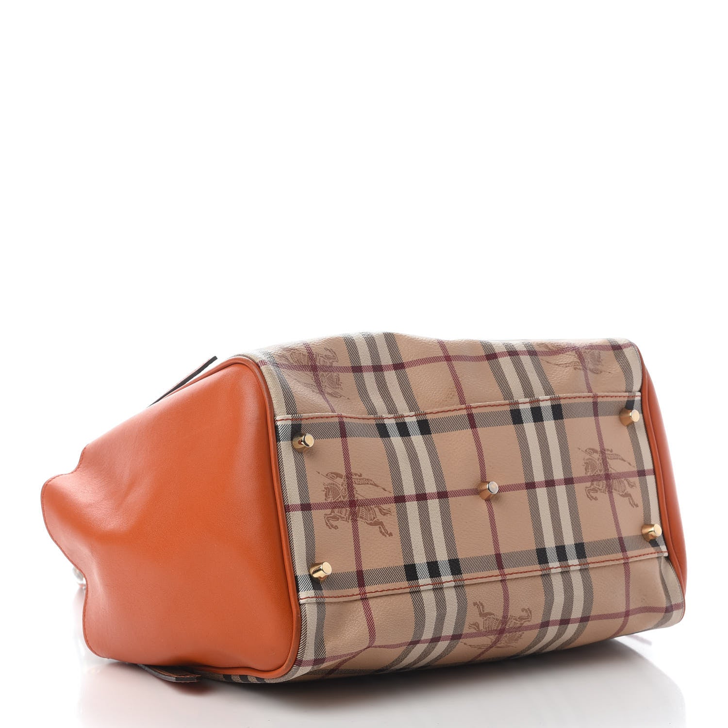 Burberry Haymarket Check Small Canterbury Tote Orange 3 of 13